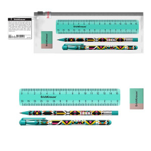 Набор в zip-пакете Erich Krause Ornament - 4 предмета