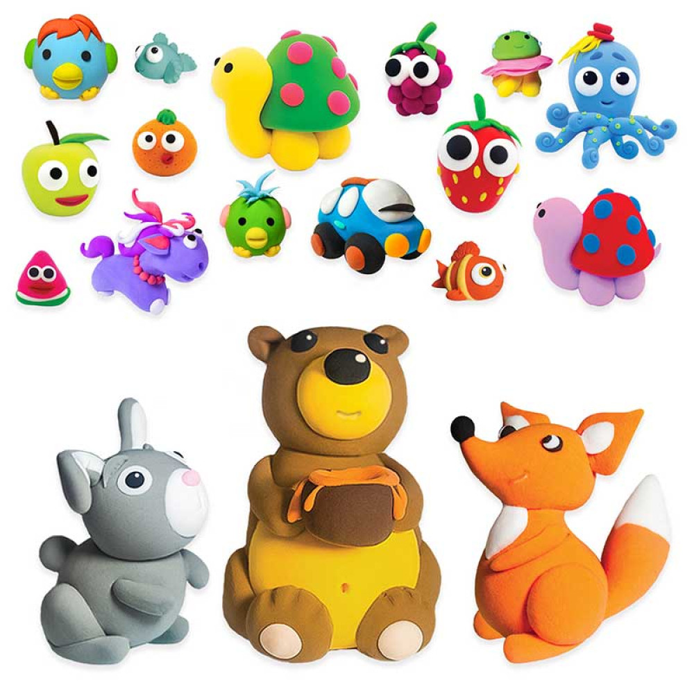 Пластилин супер легкий Юнландия - 36 шт - 360 г - Цветной Пластилин супер легкий Юнландия - 36 шт - 360 г - Цветной