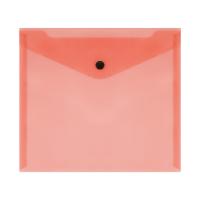 Папка-конверт Стамм на кнопке - 150 мкм - А5 - Красная