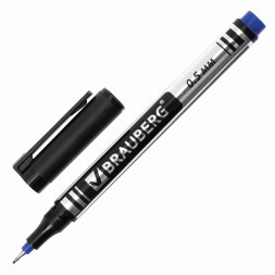 Маркер перманентный Brauberg Jet - 0,5 мм - Синий