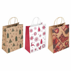 Пакет подарочный Золотая сказка Kraft Winter Set - 26*13*32 см