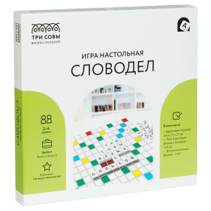 Игра настольная Три Совы Словодел - 27*27 см