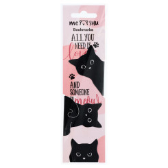 Закладки магнитные для книг Meshu Black cat - 3 шт