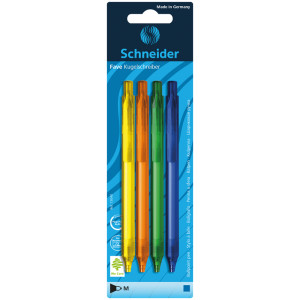 Набор авторучек Schneider Fave - 4 шт - Синие