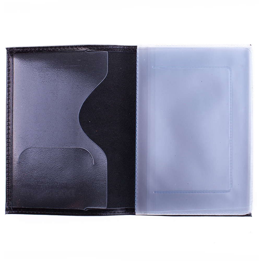 Обложка для автодокументов OfficeSpace - Кожа - Черная Обложка для автодокументов OfficeSpace - Кожа - Черная