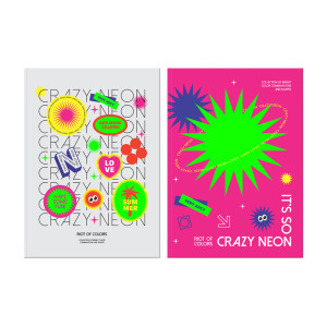 Бизнес-блокнот BG Crazy neon - А6 - 64 листа