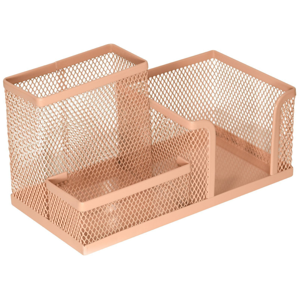 Подставка канцелярская InFormat - 3 отделения - Розовая Подставка канцелярская InFormat - 3 отделения - Розовая