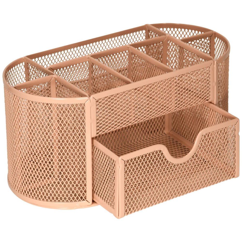 Подставка канцелярская InFormat - 9 отделений - Розовая Подставка канцелярская InFormat - 9 отделений - Розовая