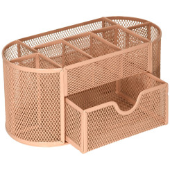 Подставка канцелярская InFormat - 9 отделений - Розовая Подставка канцелярская InFormat - 9 отделений - Розовая