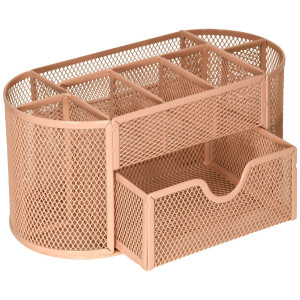 Подставка канцелярская InFormat - 9 отделений - Розовая