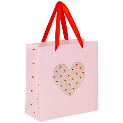 Пакет подарочный Золотая сказка With LOVE - 20*20*8 см