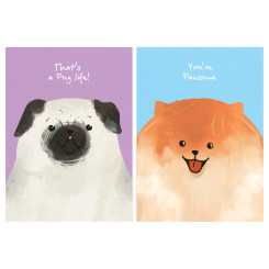 Блокнот Meshu Funny dogs на склейке - А5 - 50 листов - Клетка