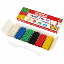Пластилин Пифагор Веселая такса - 6 цветов - 90 г Пластилин Пифагор Веселая такса - 6 цветов - 90 г