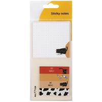 Закладки клейкие бумажные Meshu Right cat с липким блоком - 74*74 мм - 25 листов