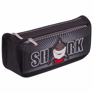 Пенал-косметичка Юнландия Shark - 210*90*60 мм - 2 отделения - Полиэстер