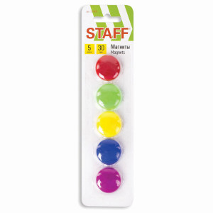 Магниты для доски Staff Basic - 30 мм - 5 шт