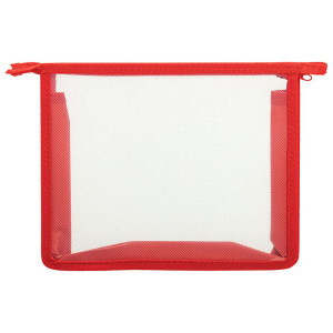 Папка для тетрадей Пифагор - А5 - На молнии - Красная