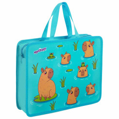 Папка для рисунков Юнландия Capy time на молнии - А4 - Пластик - 1 отделение Папка для рисунков Юнландия Capy time на молнии - А4 - Пластик - 1 отделение