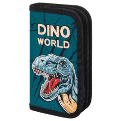 Пенал Пифагор Dino world - 190*110 мм - 2 отделения