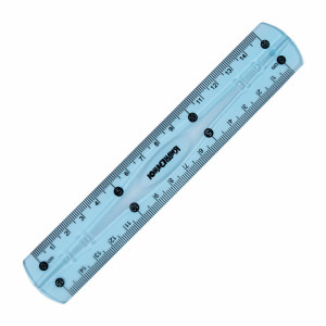Линейка гибкая Юнландия Flex - 15 см - Голубая