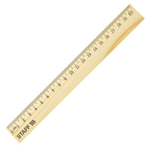 Линейка деревянная Staff - 20 см