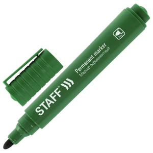 Маркер перманентный Staff Basic Budget PM-125 - Настираемый - Зеленый