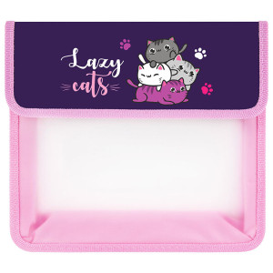 Папка для тетрадей Юнландия Cat pile - 2 отделения - А5 - На липучке