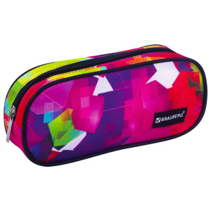 Пенал-косметичка Brauberg Geometry - 220*90*50 мм - Овальный