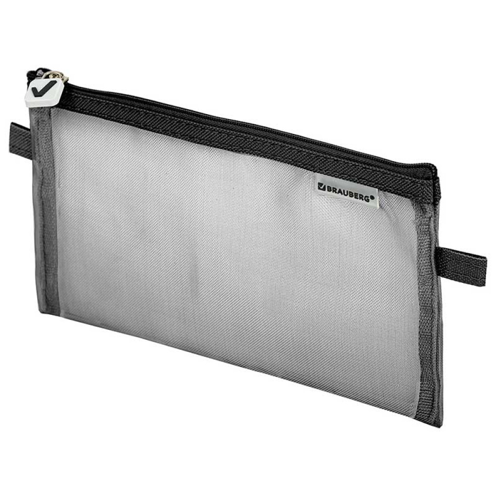 Пенал-косметичка Brauberg - 220*100 мм - Сетка Пенал-косметичка Brauberg - 220*100 мм - Сетка