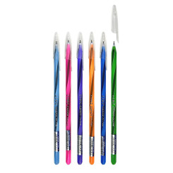 Ручка шариковая Linc Candy Glow 7008LN - 0,6 мм - Синяя