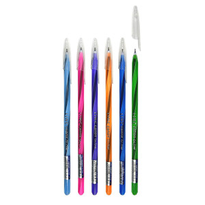 Ручка шариковая Linc Candy Glow 7008LN - 0,6 мм - Синяя