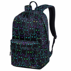 Рюкзак Heikki Neon cats - 1 отделение - Водоотталкивающий