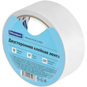 Скотч двусторонний OfficeSpace - 38 мм*10 м - Белый
