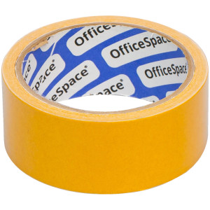 Скотч двусторонний на полипропиленовой основе OfficeSpace - 38 мм*10 м - Коричневый