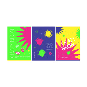 Тетрадь BG Crazy neon - А4 - 96 листов - Клетка