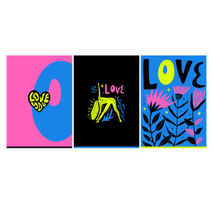 Тетрадь BG Love you - А4 - 96 листов - Клетка