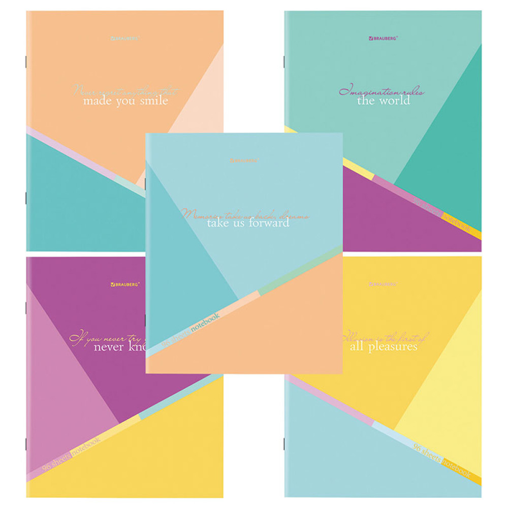 Тетрадь Brauberg Multicolor - А5 - 96 листов - Клетка Тетрадь Brauberg Multicolor - А5 - 96 листов - Клетка