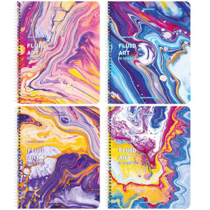 Тетрадь Brauberg Colorful Art - А5 - 80 листов - На спирали - Клетка
