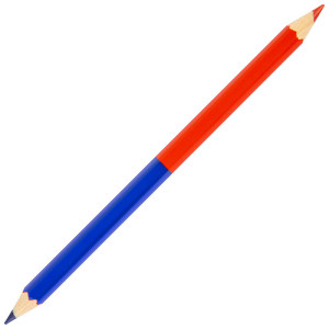 Карандаш чернографитный Koh-i-Noor утолщенный - Красно-синий