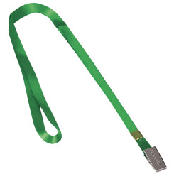 Шнурок для бейджа с клипсой Brauberg - 45 см - Зеленый
