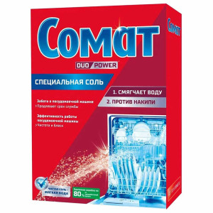 Соль от накипи для посудомоечных машин Сомат - 1,5 кг