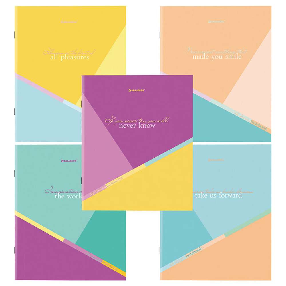 Тетрадь Brauberg Multicolor - А5 - 48 листов - Клетка Тетрадь Brauberg Multicolor - А5 - 48 листов - Клетка