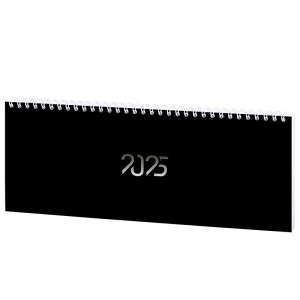 Планинг датированный Staff Black style - 285*112 мм - На спирали - 64 листа - Черный