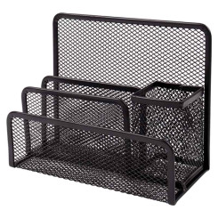 Подставка канцелярская Darvish - 4 отделения - Металлическая - Черная Подставка канцелярская Darvish - 4 отделения - Металлическая - Черная