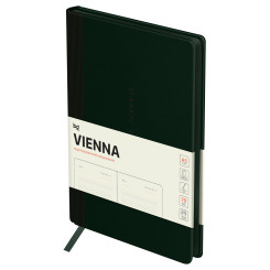 Ежедневник недатированный BG Vienna. Dark green - А5 - 136 листов - Зеленый
