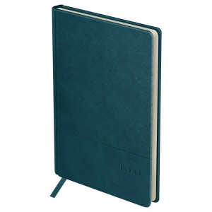 Ежедневник недатированный BG Pattern Dark teal - А5 - 136 листов - Бирюзовый