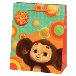 Пакет подарочный Miland Милый Чебурашка - 18*23*10 см