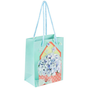 Пакет подарочный Золотая сказка Summer Flowers - 15*11*6 см