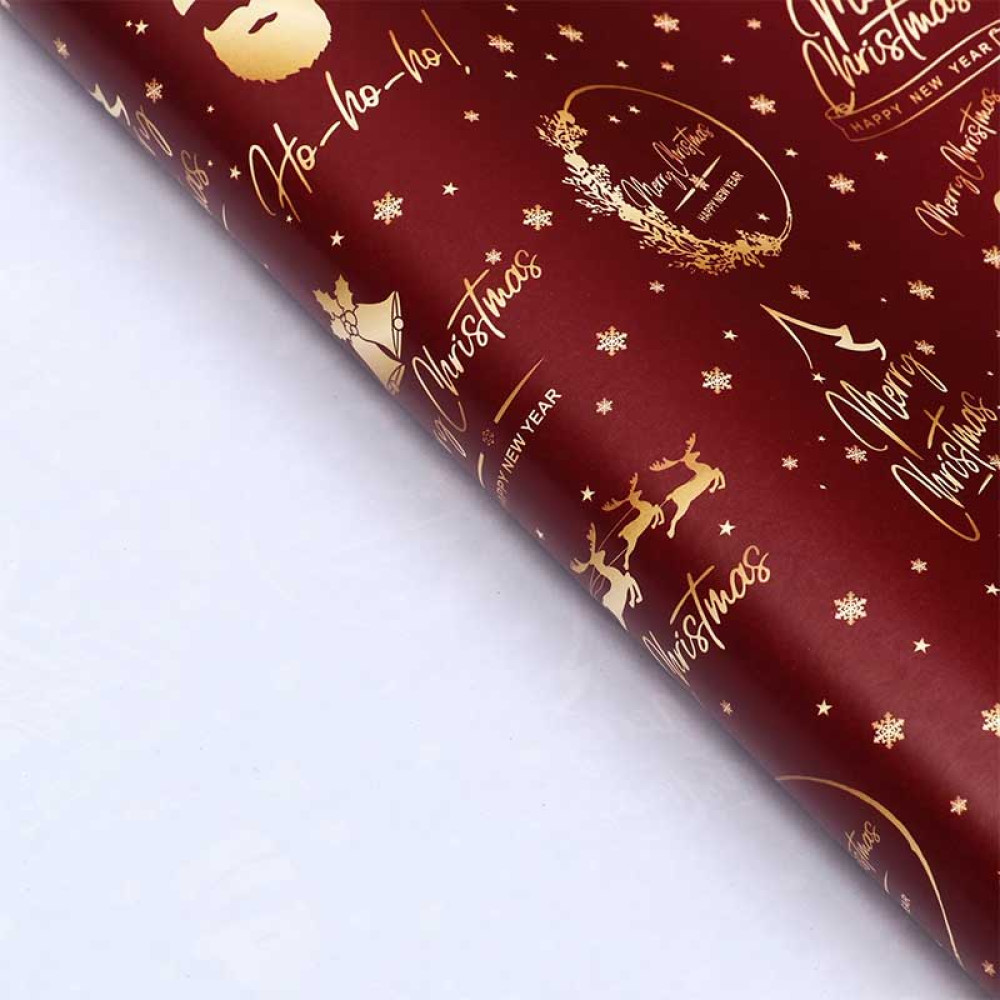 Бумага упаковочная С новым годом! - 70*100 см Бумага упаковочная С новым годом! - 70*100 см