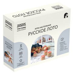 Игра настольная Три Совы Русское лото с деревянными бочонками